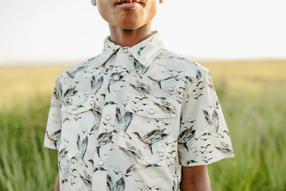 Perf. Snap Shirt - Mallard Sky