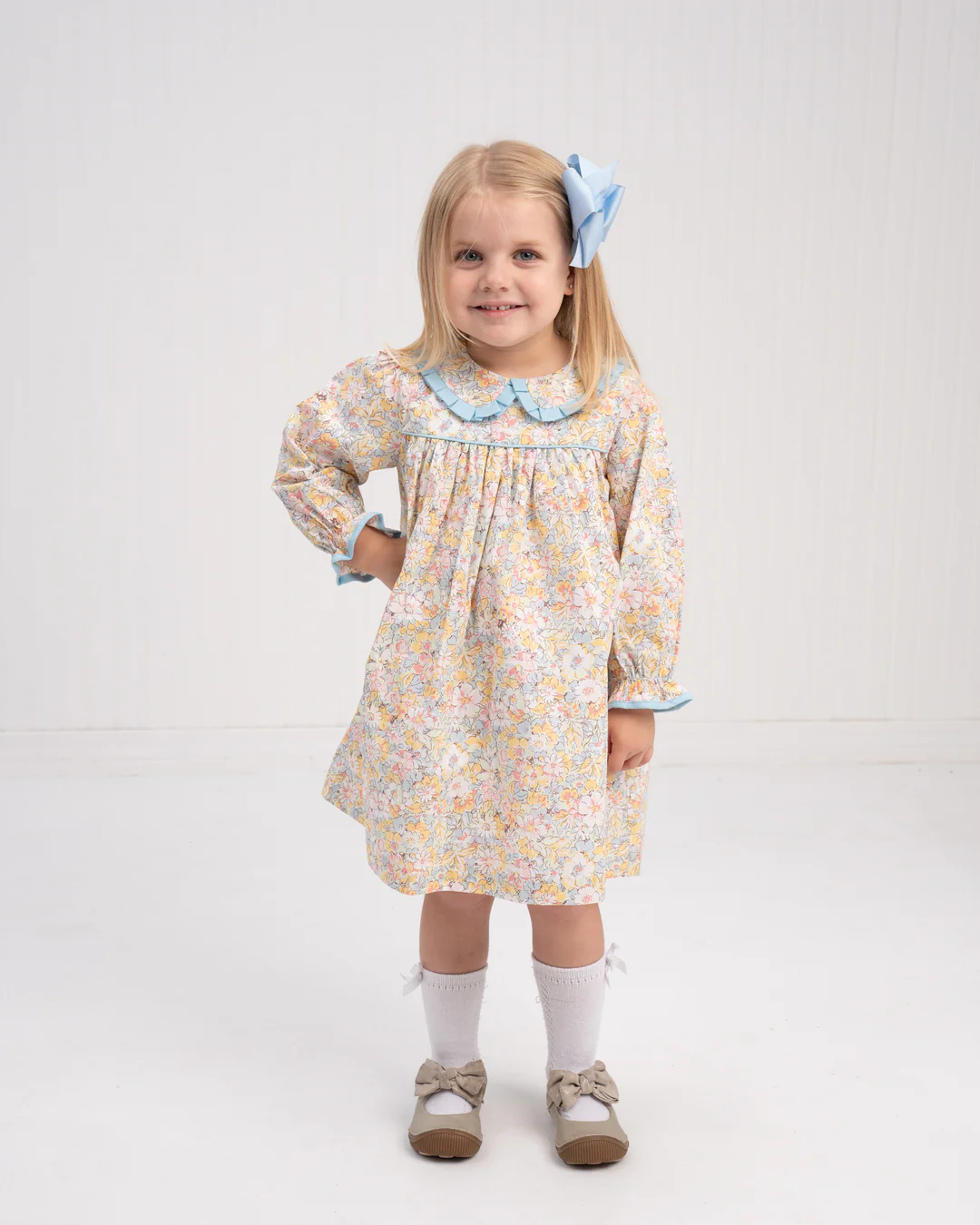 Cecilia Dress - Prairie Blue Petals