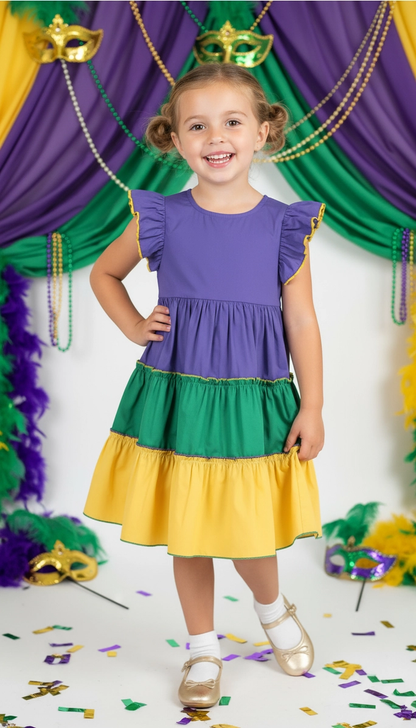 Striped Mardi Gras Dress