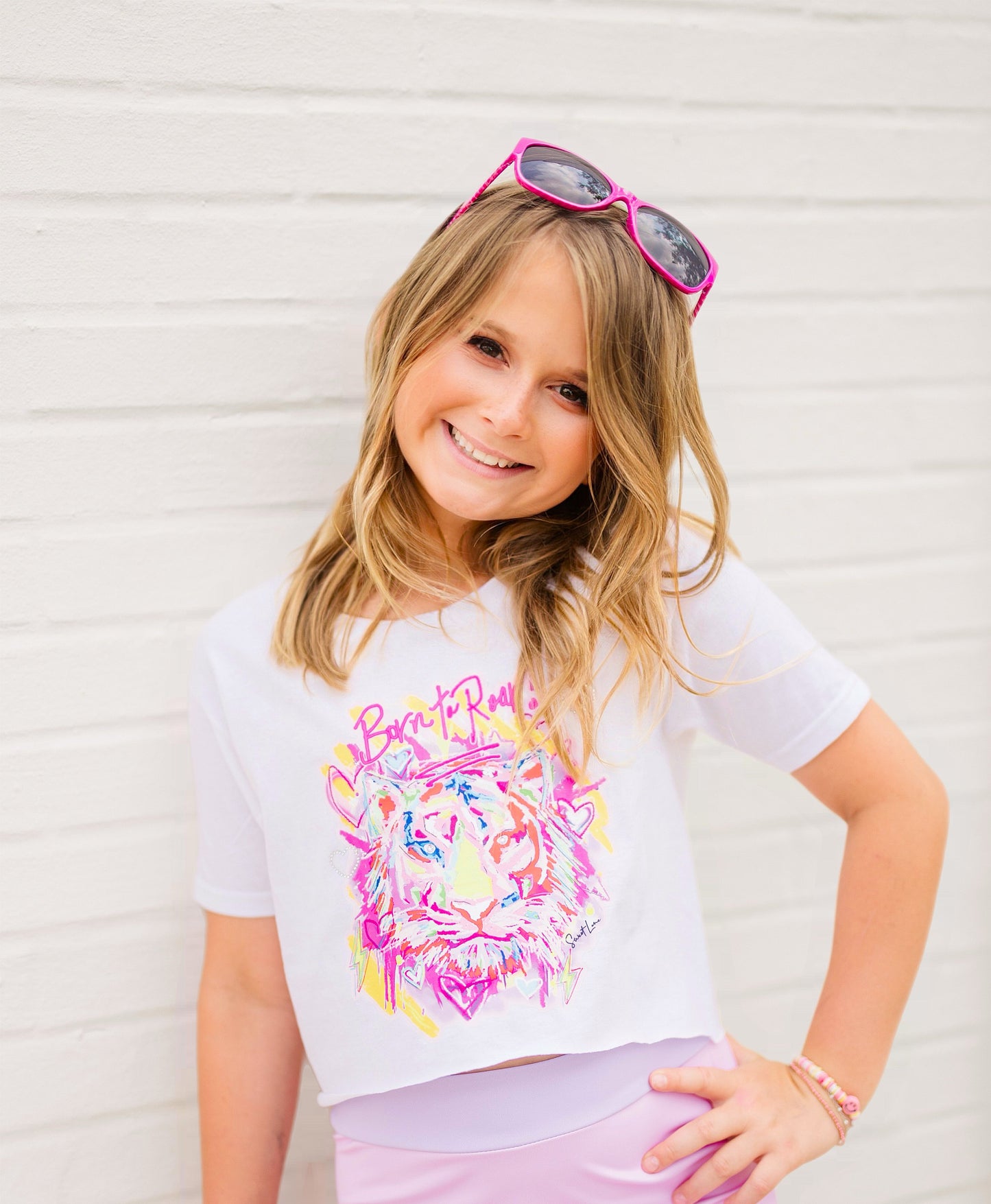 Born to Roar Tee - Soft White