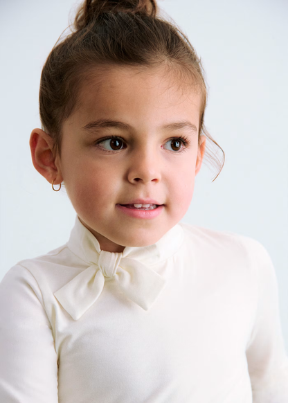 Bow Turtleneck - Cream
