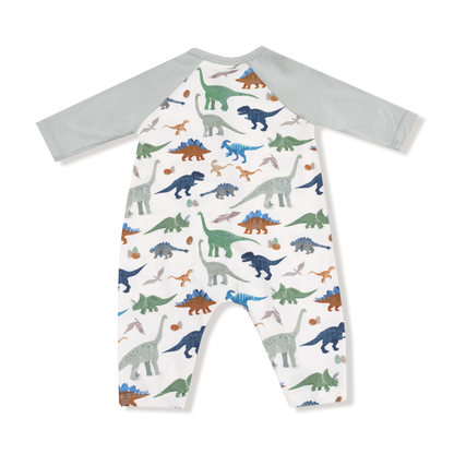 Washy Dinos L/S Henley Romper