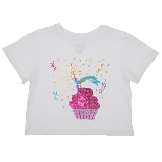 Cupcake Birthday Sequin Tee