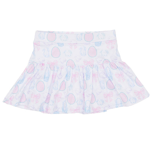 Gathered Skort - Bows & Bunnies