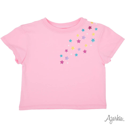 Glitter Falling Star Pink Boxy
