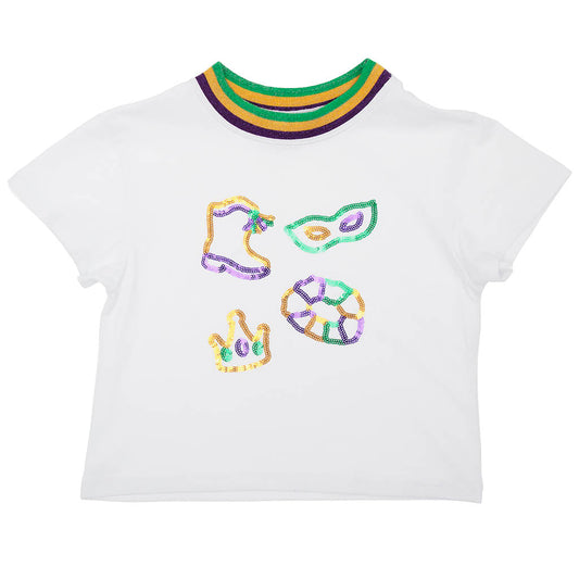 Mardi Gras Elements Boxy Tee