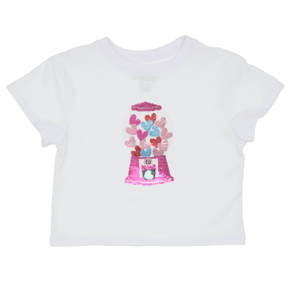 Sequin Gumball Hearts Tee