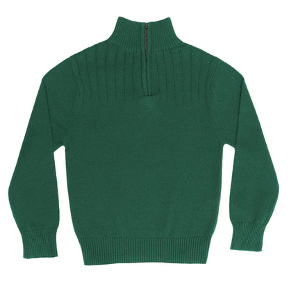Aspen 1/4 Zip Sweater - Green