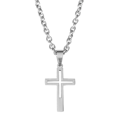 To My Grandson Cross Necklace