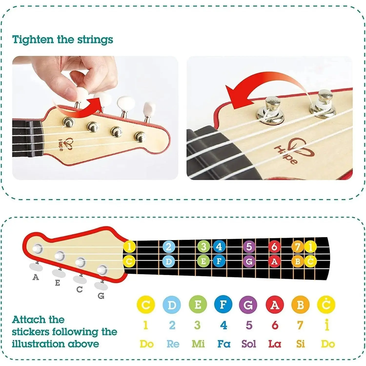 Learn with Lights Ukulele - E0625