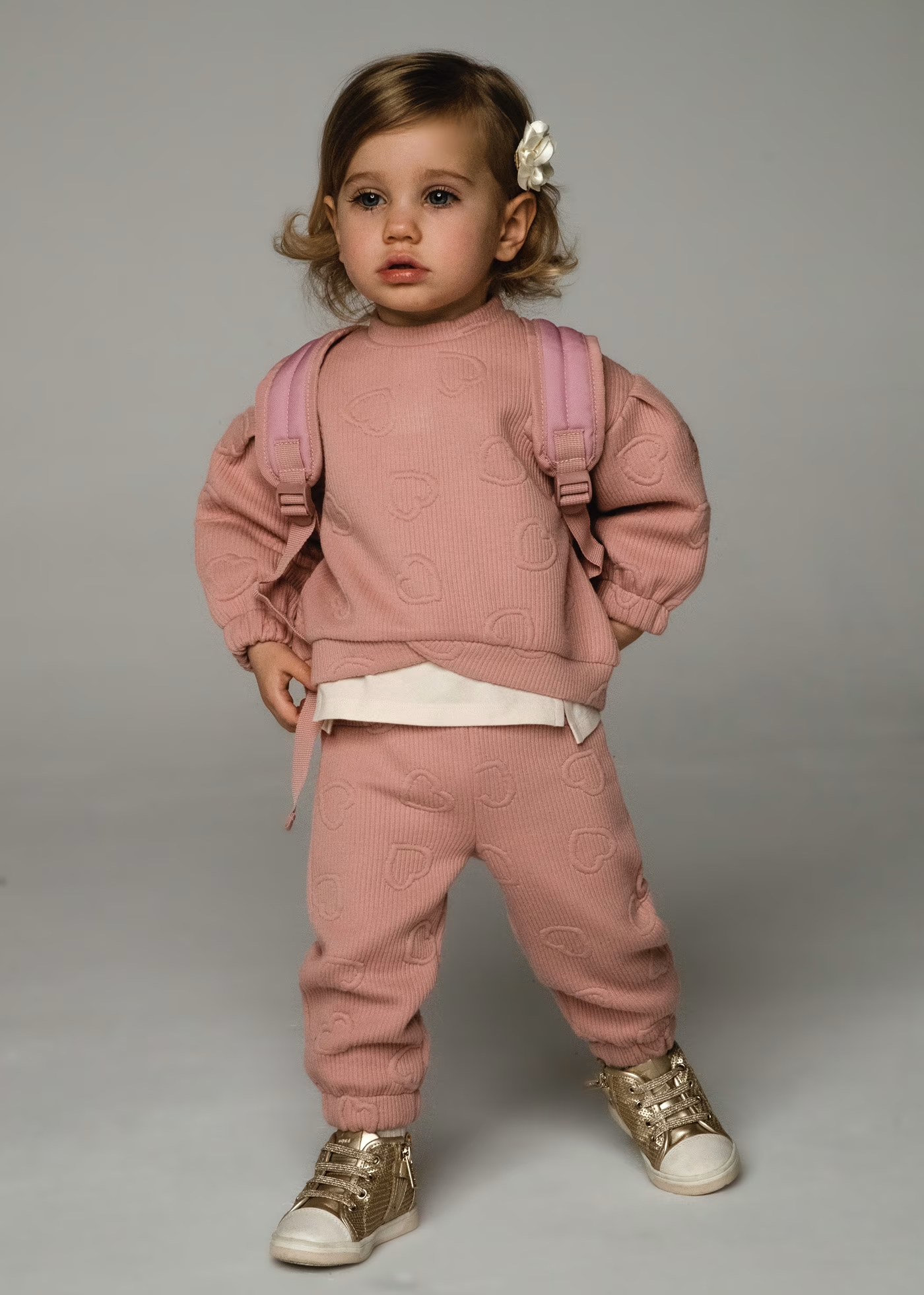 Heart Quilted Tracksuit - 2827