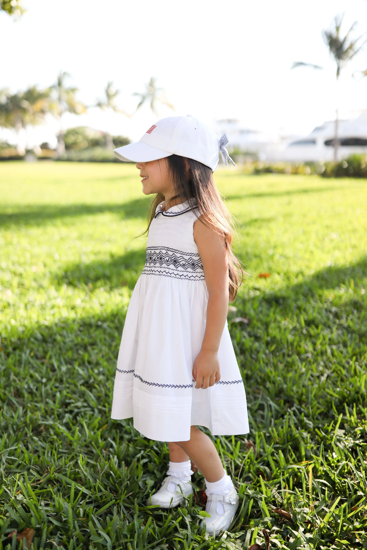 American Flag Bow Baseball Hat