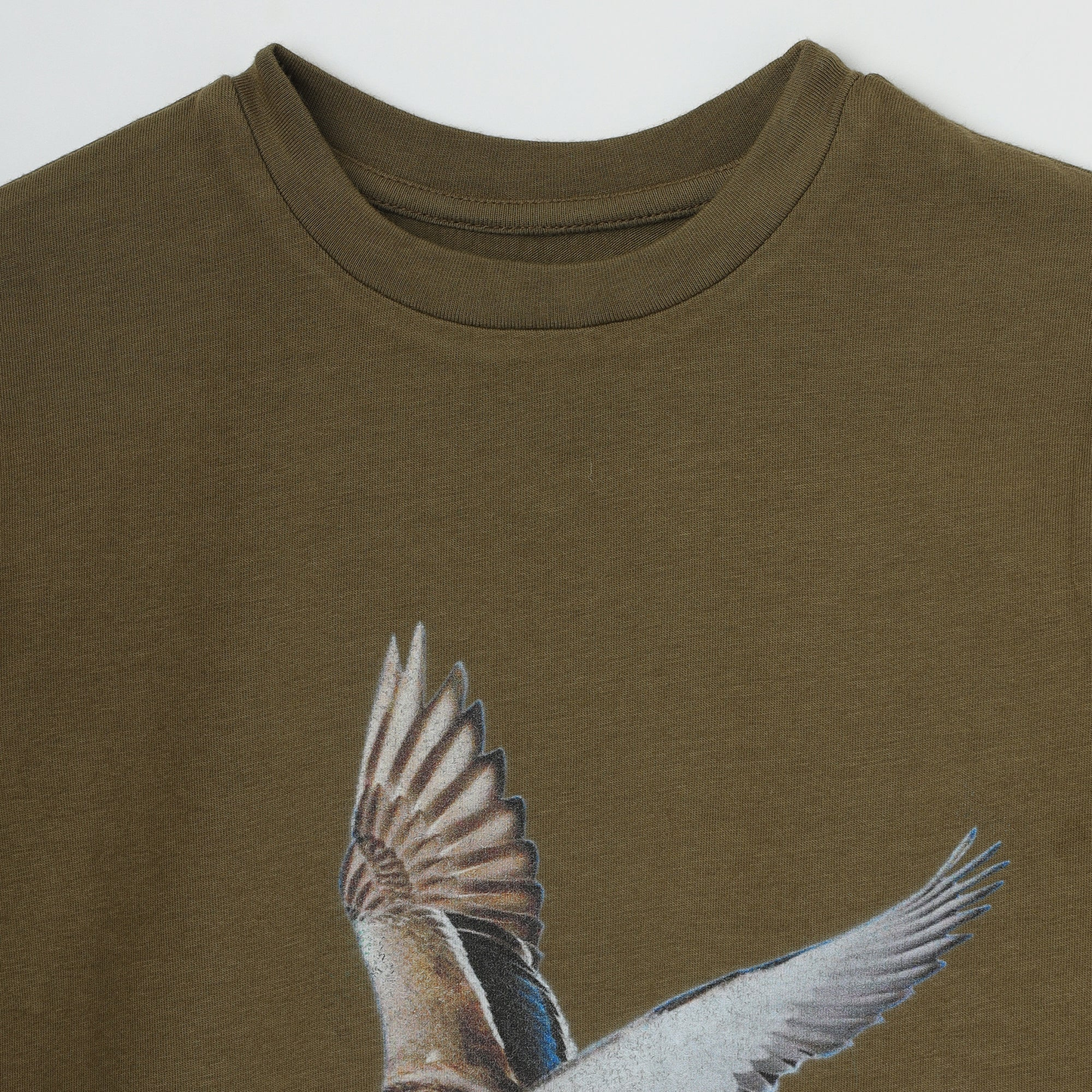 Organic Duck L/S Tee - Olive