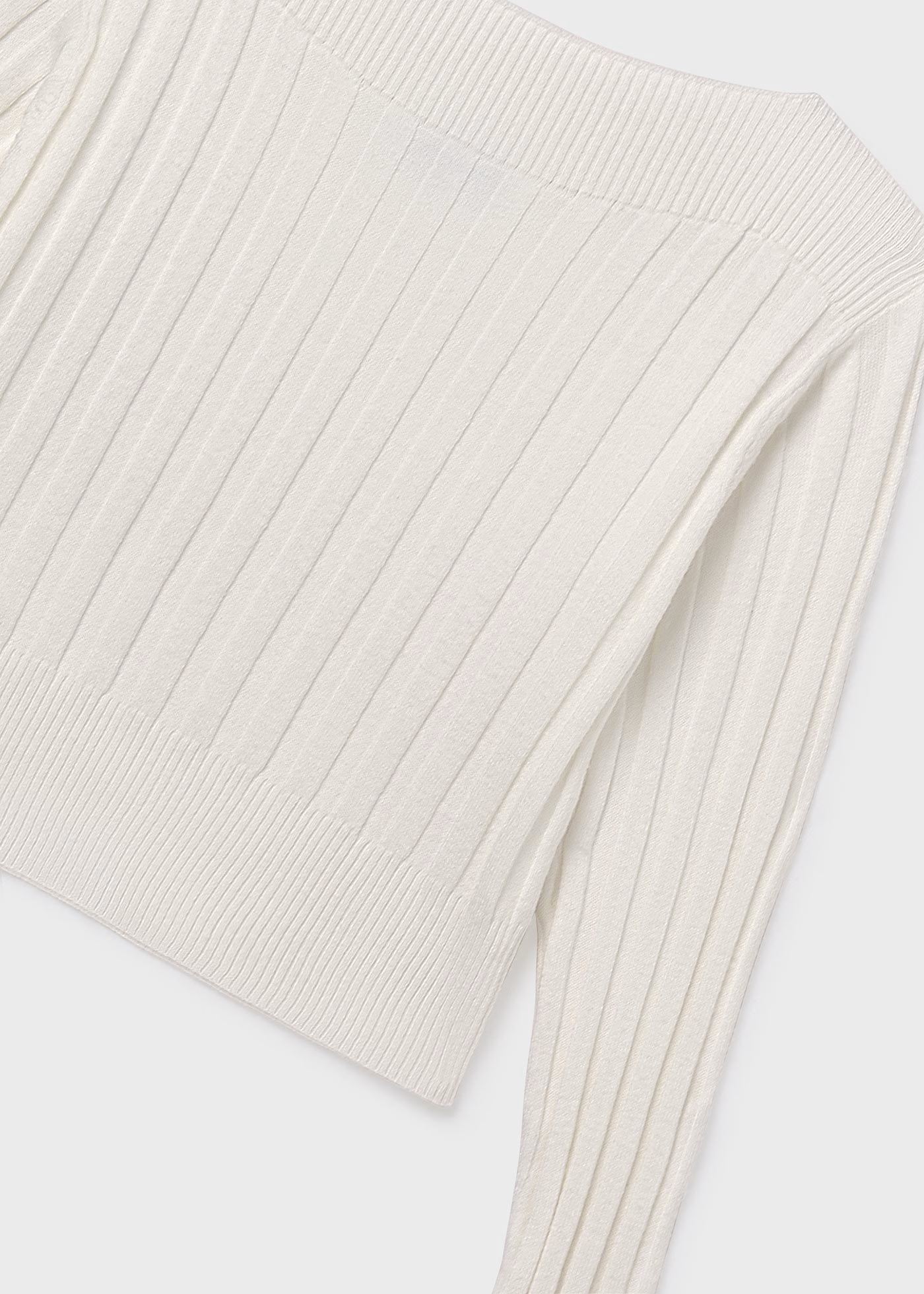 Rib Knit Sweater - Ecru