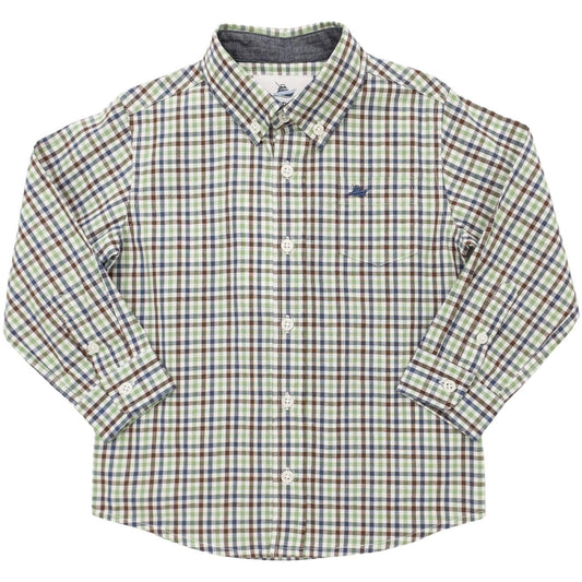 Dress Shirt - Navy/Aspen Green