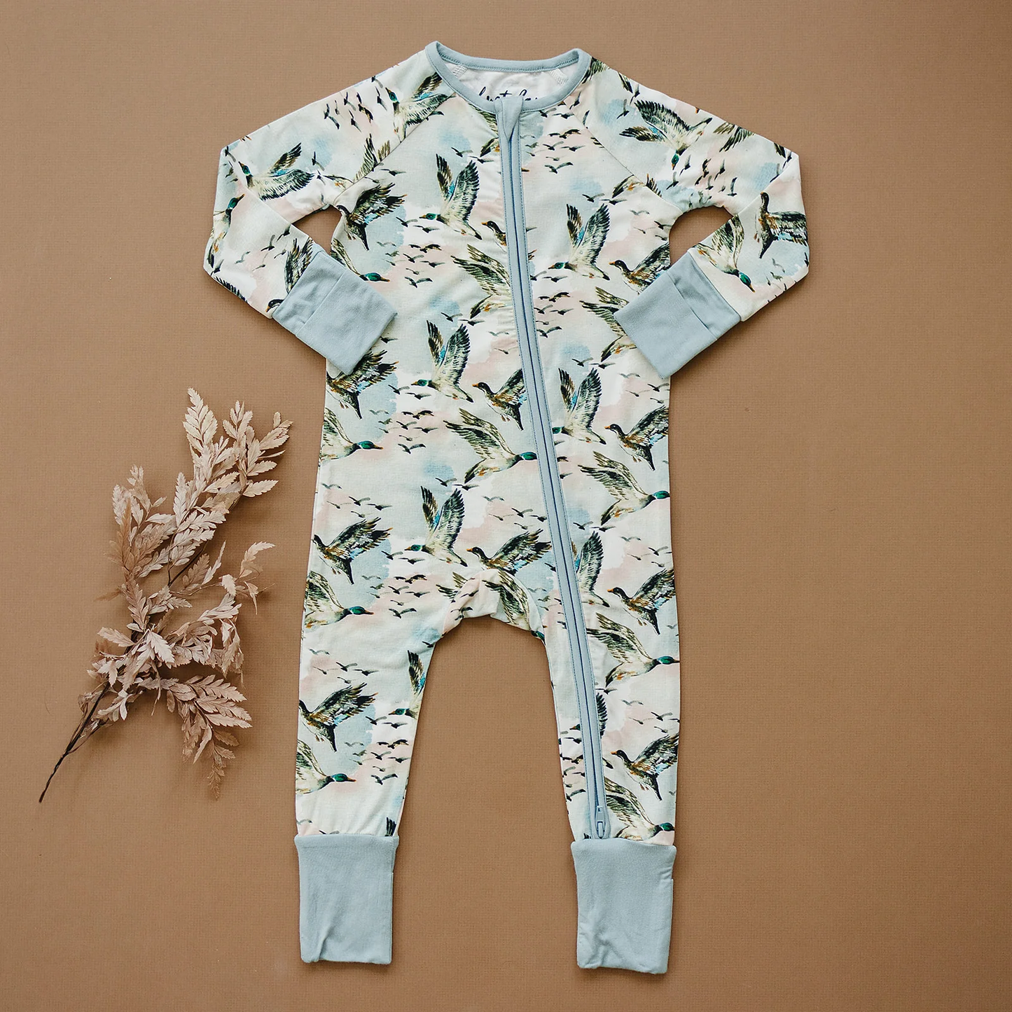 Bamboo Zip PJ - Mallard Sky