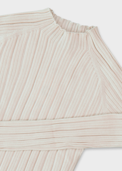Mock Neck Sweater - Ecru