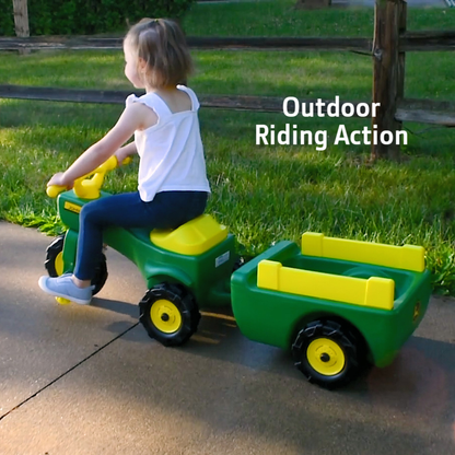 John Deere Pedal Trike & Wagon