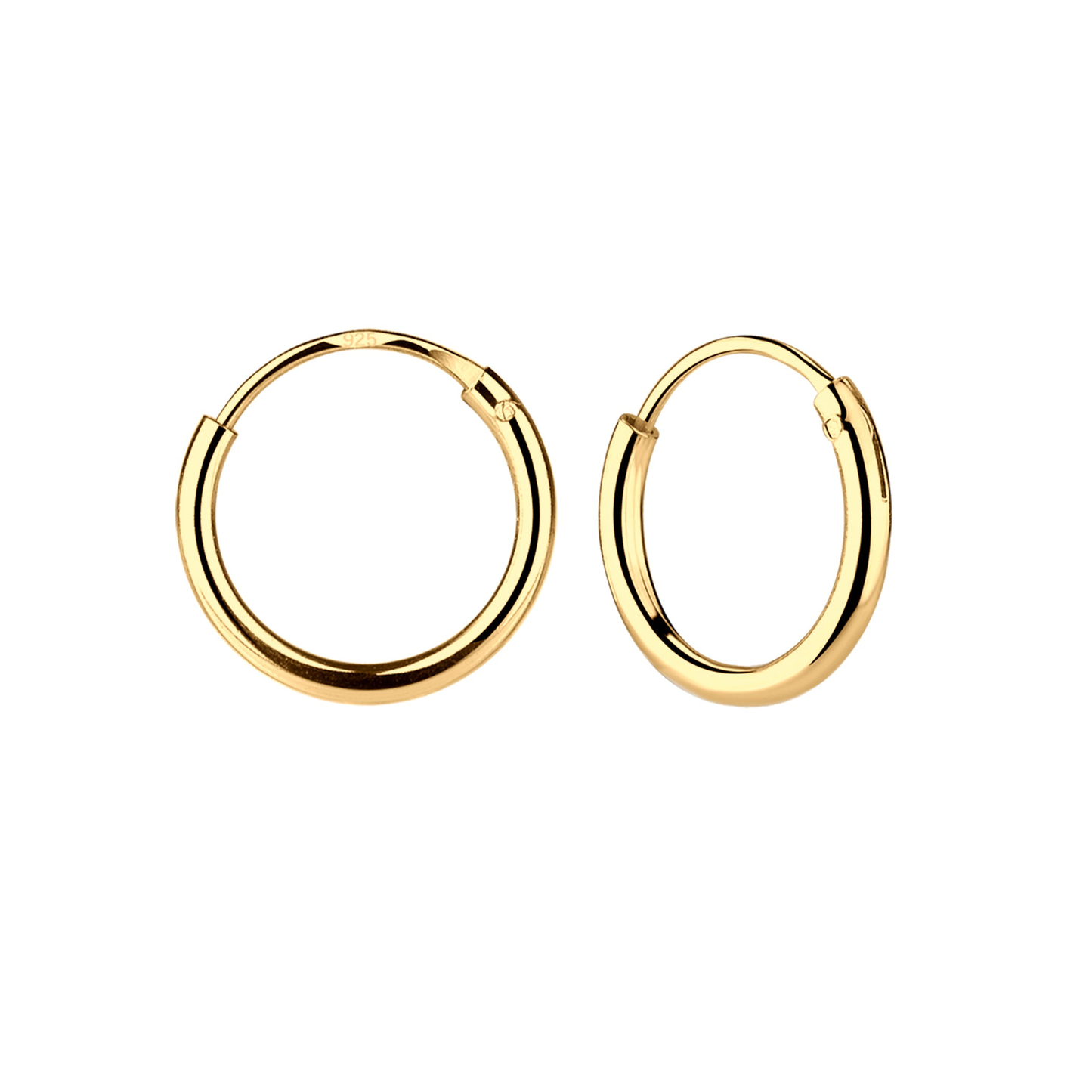 Endless Hoop Gold Earrings