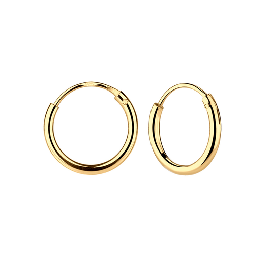 Endless Hoop Gold Earrings