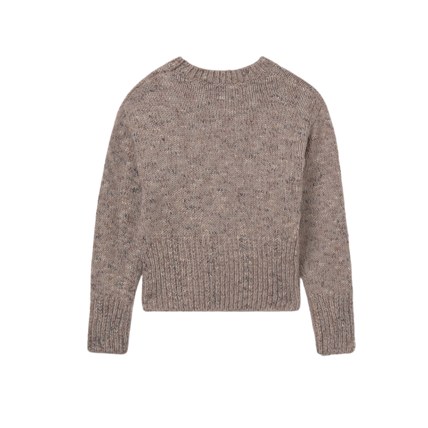 Girl's Knit Sweater - Brown
