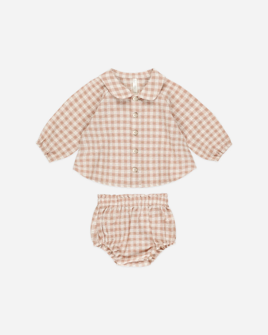 Nellie Set - Pink Gingham