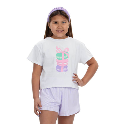 Macaroon Print Boxy Tee