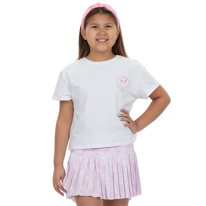 Mini Pleated Skort - Smiley Spark