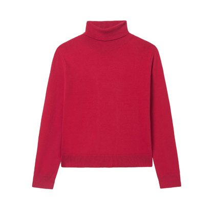 Turtleneck Sweater - Red
