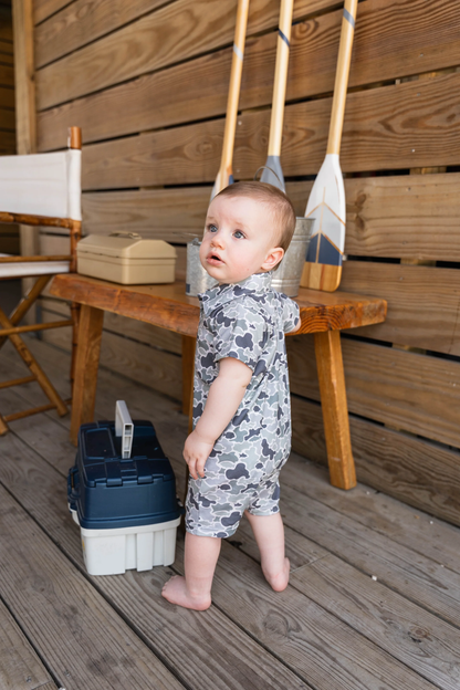 SBC Polo S/S Romper - Green Camo
