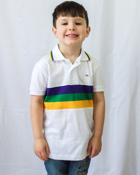 Mardi Gras Stripe S/S Tee
