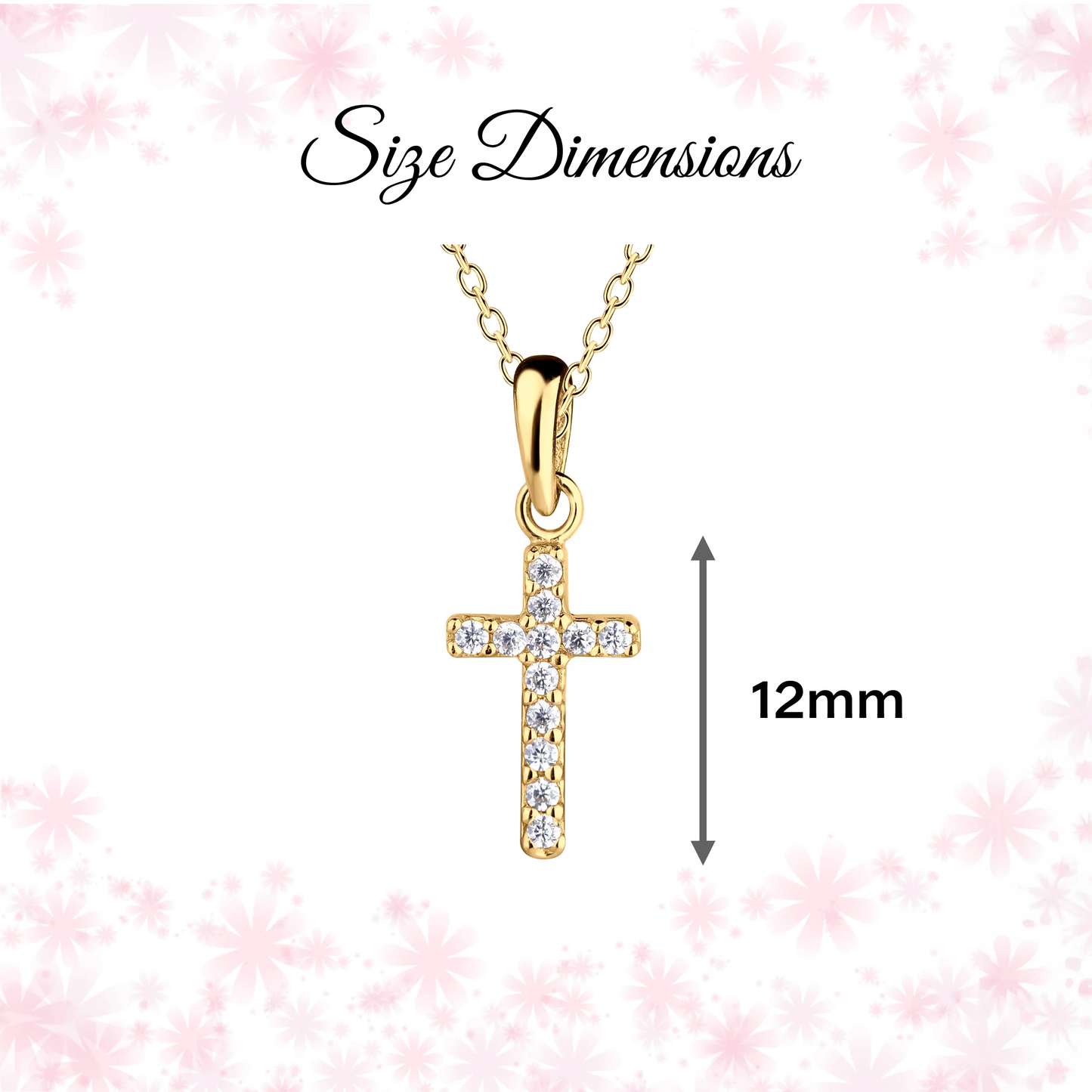 14K Gold Cross Necklace - Godchild