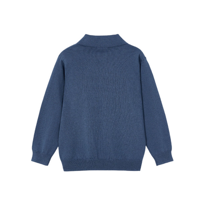 Knit L/S Polo - Navy
