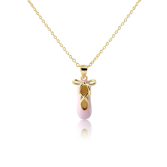 Pink Ballet Slipper Necklace