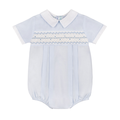 Boys Wave Smocked Romper