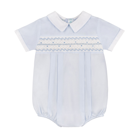 Boys Wave Smocked Romper