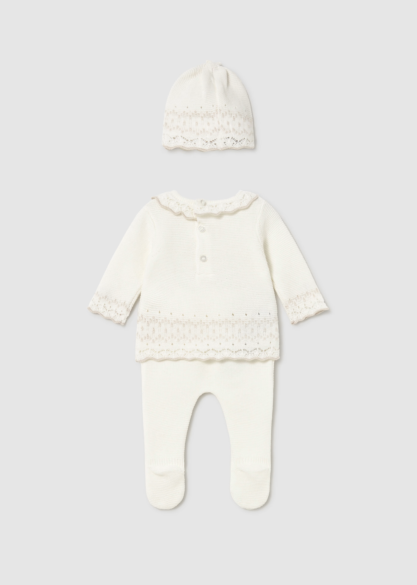 Knit 3PC Set - Cream