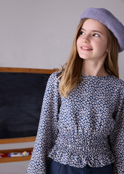 Girls Floral Printed Top