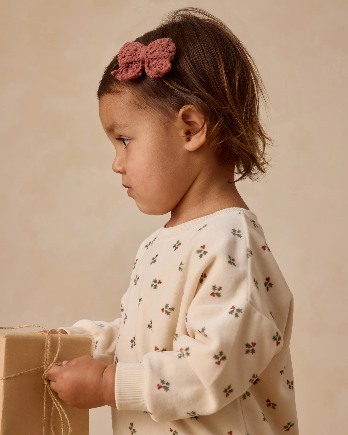 Crochet Bow - Cranberry