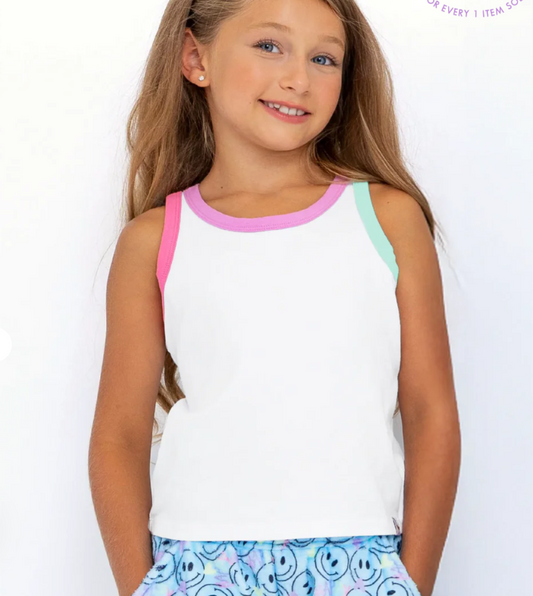 Contrast Trim Tank Top