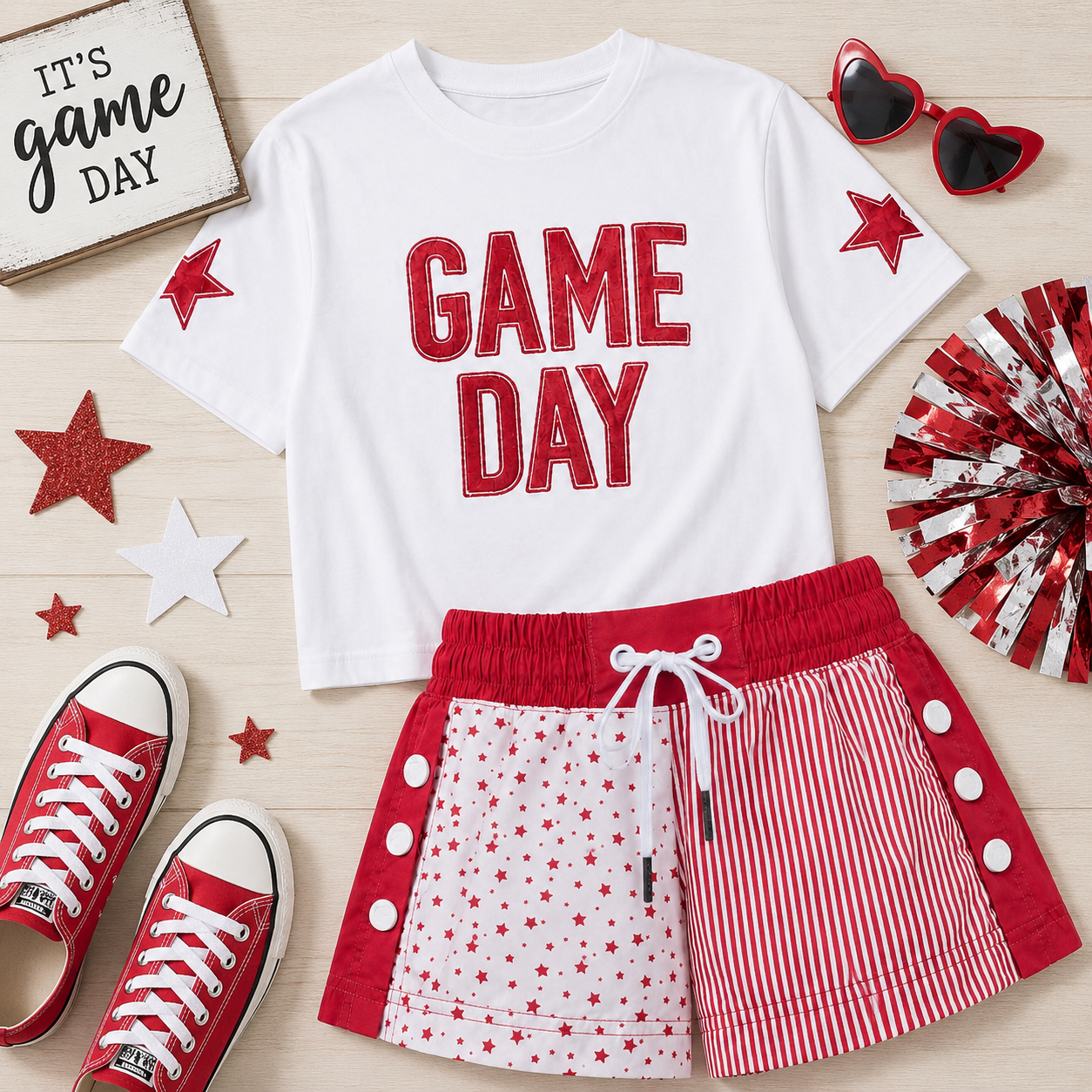 Shimmer App Game Day Boxy Tee