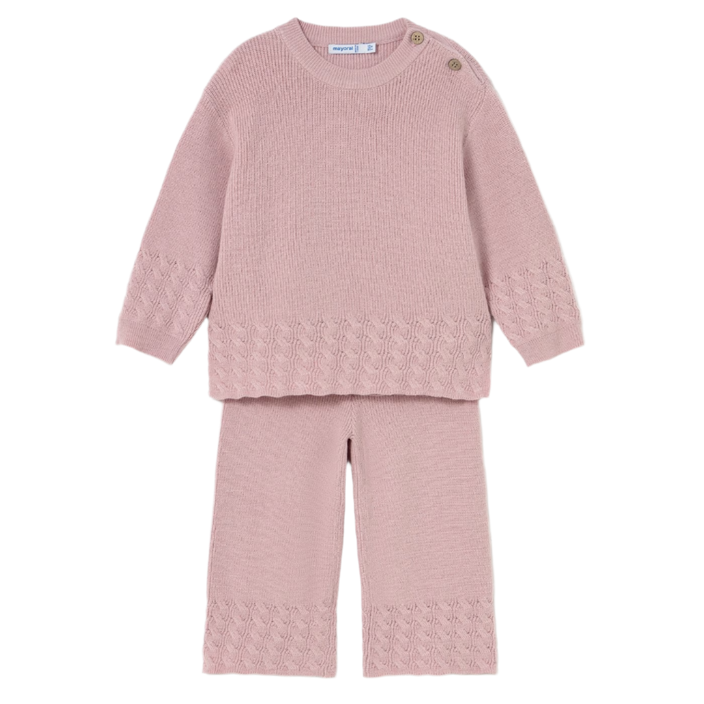 Knit Pant Set - Quartz