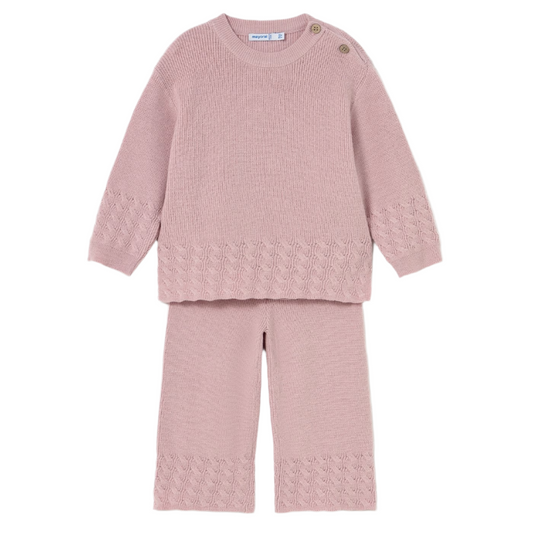 Knit Pant Set - Quartz