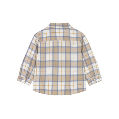 Orange Plaid L/S Shirt