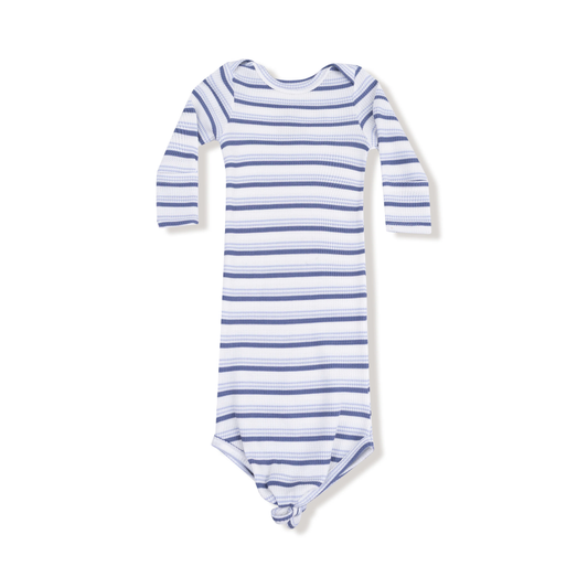 Vintage Blue Stripe - Knotted Gown