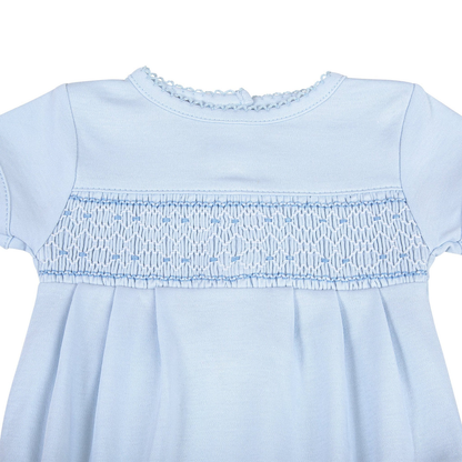 Blue Smocked Bubble - 5312-278