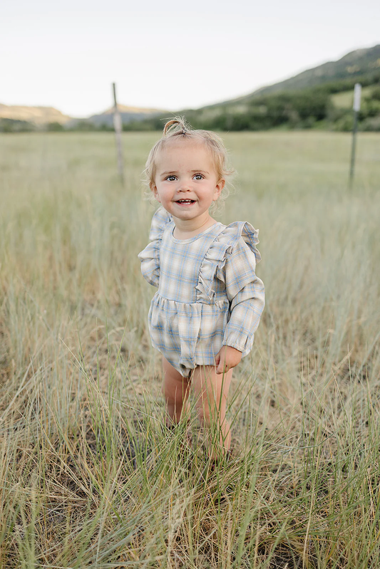Vivian Bubble - Blue Plaid