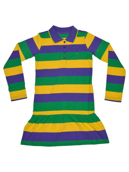 Rugby Dress - Mardi Gras