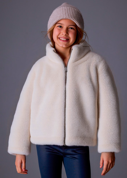 Tween Faux Fur Coat
