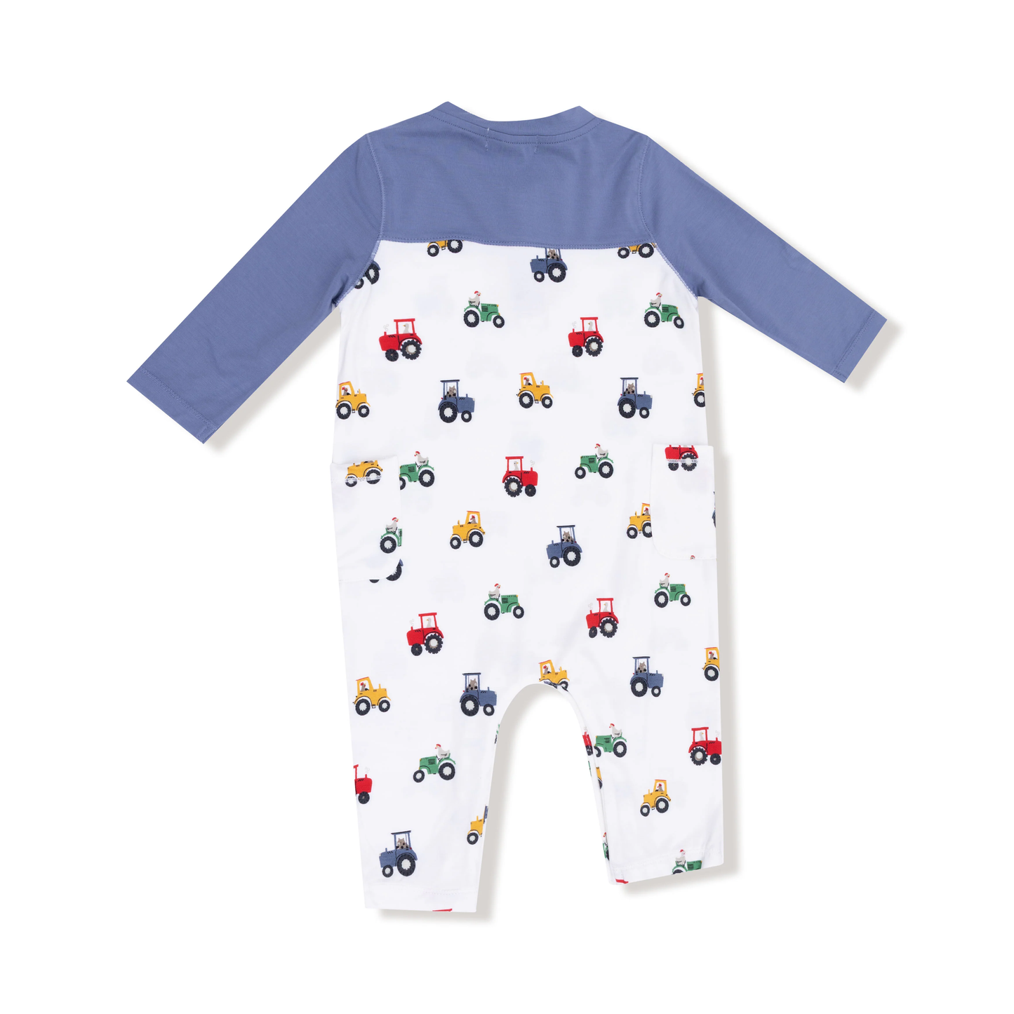 Mini Tractors Contrast Romper